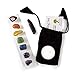 Beverly Oaks 10 pc Chakra Crystal Healing Kit: Large Selenite Bar, 7 Chakra Natural Polished Tumbled Stones in Black Velvet Bag with Chakra Information Card, Black Tourmaline Specimen, Votive, COA