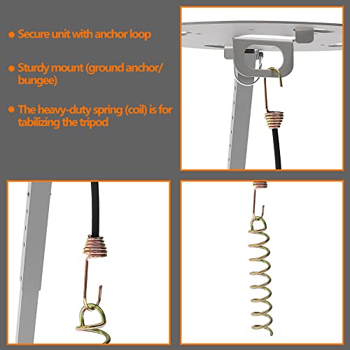 Tr-1518 Satellite Tripod Mount Compatible With Carryout Gm-1518, Gm-1599, Gm-Mp1, Pathway And Playmaker Rv Satellite Antennas Adjustable Height 14.5"-22" #TOP5