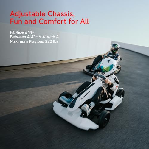 Segway Gokart Kit2 - Immersive Electric Go-Kart Racing Experience with 360 Haptic Feedback, Auto-Centering Steering, Adjustable Chassis | Compatible with Ninebot S, S2, and S Max (Sold Separately) by Segway - Image 7