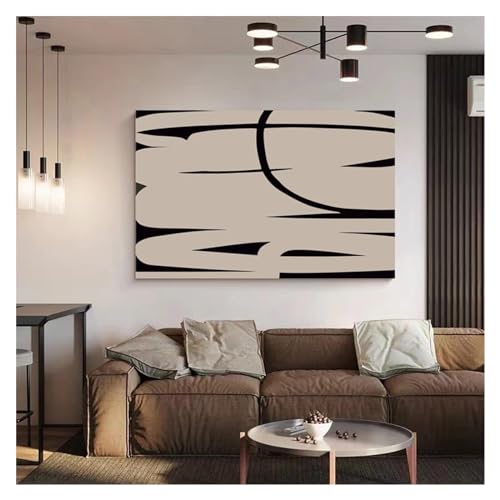 Tableau moderne lignes abstraites 40x50cm pour salon