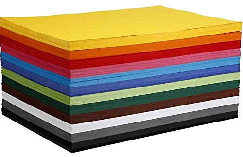 Buntes Bastelpapier 60 Blatt Tonpapier A4 - 30 Farben 150g/m² Für Basteln & Origami Tonpapier A4 Bunt