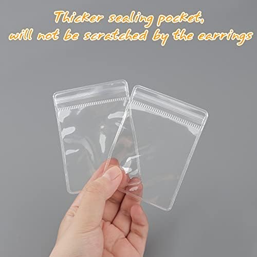 Transparent Jewelry Storage Book with 84 Card Slots, Jewelry Storage Bag PVC Anti Oxidation, Jewelry Storage Organizer Album Holder Bag for Rings, Necklace, Bracelets, Earrings