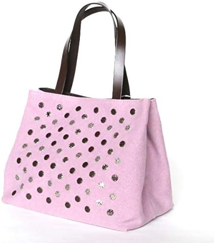 Amazon Alma Tonuttiアルマトヌッティリベット付きキャンバズバッグ ウィステリア アルマトヌッティ カゴバッグ