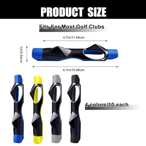ATQIK 40 Pack Golf Grip Trainer Golf Training Grip Fix Golf Trainer Golf Training Aid Swing Trainer Attachment Kit for Improved Hand Positioning On Golf Club (Multiple Colors) by ATQIK - Image 2