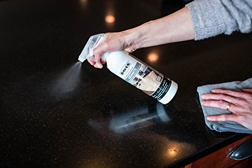 Bayes High-Performance Granite Countertop Cleaner, Rejuvenator, and Polish - Cleans, Shines, and Protects Granite, Marble, and Natural Stone Surfaces - 16 oz, 2 Pack