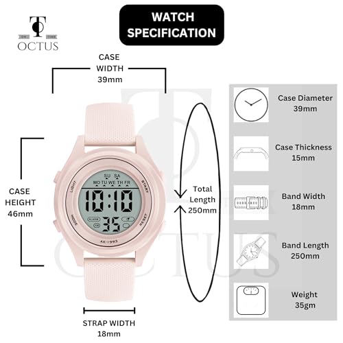 Image of ON TIME OCTUS Digital Unisex Multi-Functional Waterproof Sports Watches for Boys and Girls Above 5 Years-DIGI-027