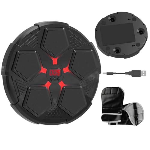 Boxsack Trainer Gerät,Intelligenter Musik-Boxtrainer Mit LED-Beleuchtung | Heimtrainer für Mädchen Jugendliche Teenager Männer Frauen