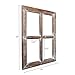 Barnyard Designs 18x24 Rustic Window Frame Wall Decor, Farmhouse Window Wall Decor, Vintage Country Wall Hanging Decor, Farmhouse Bedroom Decor, Window Decor, Vintage Wall Décor (Brown, 2 Frames)