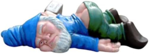 Garden Gnome Drunk (Blue)