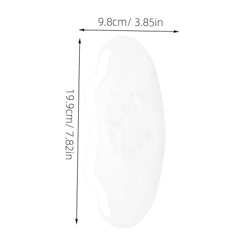 Miniatura 2 de 50 piezas de visera de ducha para corte de cabello, protector facial transparente para salón de belleza, cubierta de ojos cómoda para maquillaje y