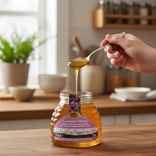 Miel de Lavanda Española Cruda Heather Hills Farm 340g miniatura 3