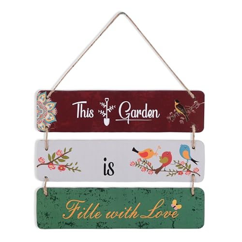 Image of Kuber Industries 3 Layered Wooden Inspirational Quotes Wall Hanging Decoration for Living Room, Bedroom & Office | Wall Art Home Decor Items for Hall, Entry Door & Staircase | Multicolor