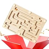 Marble Maze Game - Wooden Balance Board Tilt Puzzle | for Kids Adults Brain...