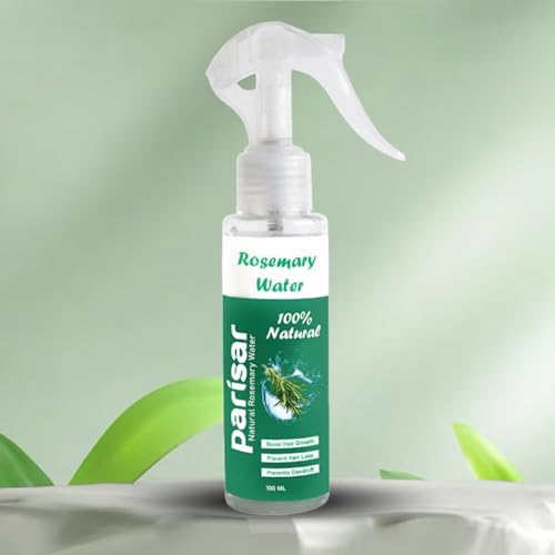 Parisar Rosemary Growth Toner | Water Mist for Scalp Care | Helps Reduce Fall & Breakage | Strengthens Roots | Promotes Thicker Strands | For Men & Women | 100 ml