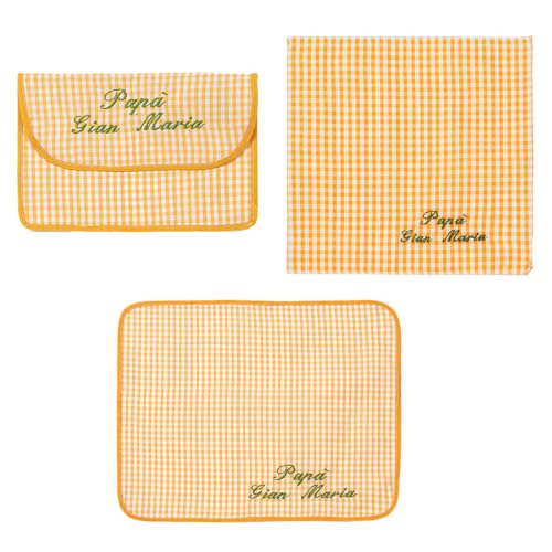 Set Colazione Asilo 3 Pezzi In Cotone - Personalizzabile Con Nome - Foto 11