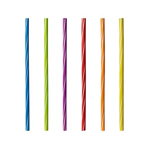 Pap-Star 'Shake de pajitas Varios Colores"gedreht (84238)