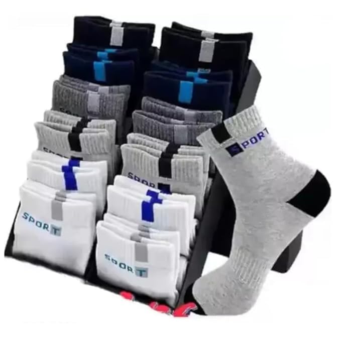 Mox Multicolor Cotton Ankle Socks for Men – Perfect Blend of Comfort, Durability, and Style for Everyday Wear, Workouts, and Active Lifestyles - Pack of 12-image-2