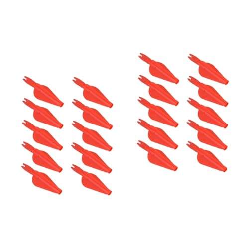 Abaodam 1set Plastic Arrow and Nocks Durable Training Accessories for Archery Practice Lightweight and Portable for Outdoor Hunting Training 10pcs