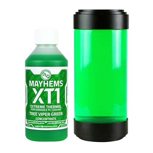 Image of Mayhems - XT1 Concentrate PC Coolant - Computer Water Cooling Fluid - Liquid Cooling, Thermal Performance Series, 250 ml, Tree Viper Green