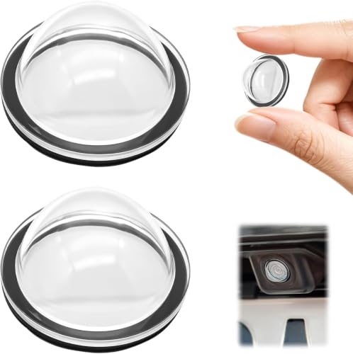 Image of Car Camera Lens Protector Cover (Pack of 2Pcs), HD 9H Anti-Scratch Protective Anti Fog Shield for Front & Rear Parking & 360 Camera Lenses, Waterproof Anti-Fog Camera Guard for Vehicles