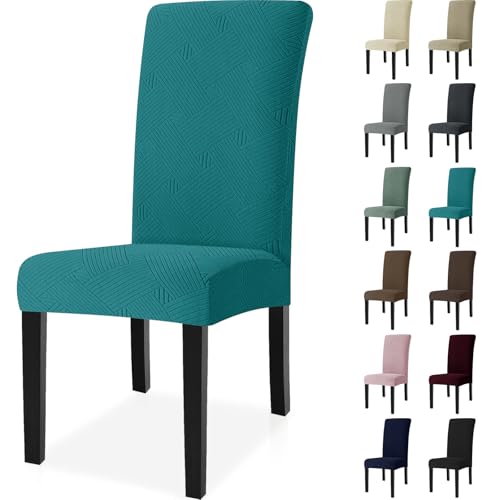 Ystyle Housse de Chaise 6 Pièces, Extensible Housse Chaise Salle à Manger, Universel Housse pour Chaise, Housses de Chaises Lavable, Moderne Couvre Chaise...