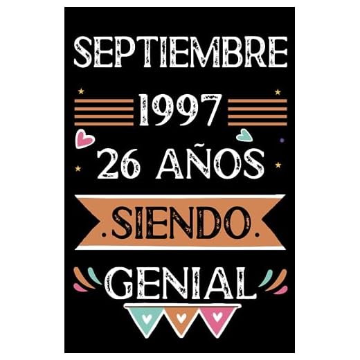 CUADERNO, Septiembre 1997, 26 Años Siendo Genial: Libro de visitas, cuaderno, 110 páginas de felicitaciones, idea de regalo, regalo Para la esposa, novia, mujer, La madre