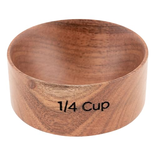 Karma, Set de 4 Vasos Medidores de Madera de Acacia miniatura 5