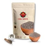 Chia Seeds 200g – 100% Natural, High in Omega-3, Fibre & Protein – Vegan, Gluten-Free, Raw Superfood – Ideal for Smoothies, Baking, Porridge, Salads – Resealable Pouch