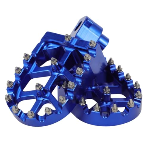 Repose-pieds Tenere 700 en aluminium bleu pour moto Yamaha