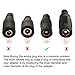 uxcell 3Pcs DC Power Connector Adapter 5.5mmx2.1mm Female to Female Cable Jack Socket Converter for Laptop CCTV Camera strip lighting Black