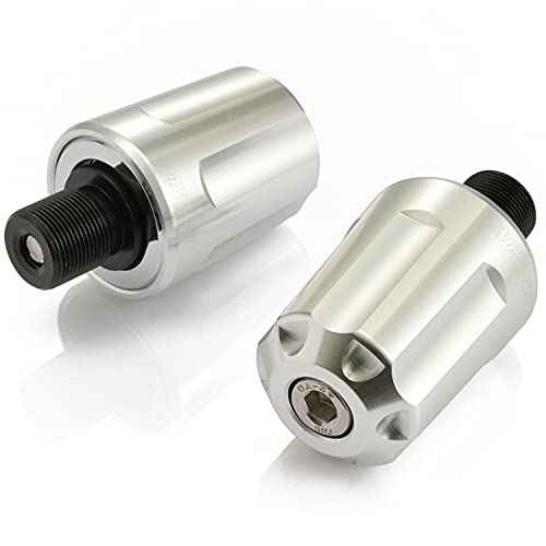 デイトナ バイク用 バーエンド アルミビレット カワサキ M17タイプヘビーウェイト リボルバー シルバー ZX-10R Ninja H2 CARBON など 17257