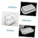 Beatifufu Multi Function Lens Washing Tray Reusable Non Slip Care Tray for Rgp Ok Lens Cleaning Lightweight Portable Storage for Home Travel