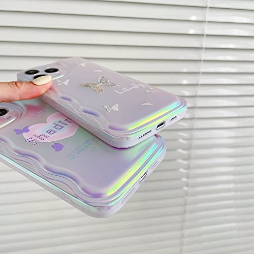 Coque iPhone 12 Pro Max ondulée pour un style arc-en-ciel