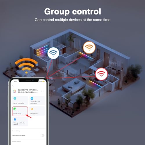 Controlador LED SPI Tuya WiFi para Tira LED WS2811 WS2812B miniatura 3