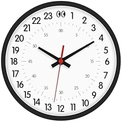 Jo Fomp 24 Hour Wall Clocks Battery Operated, 8 Inch Small Wall Clocks for Living Room Decor review