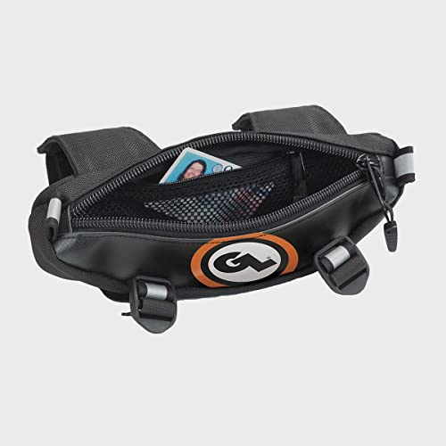 Giant Loop Zigzag Handlebar Bag, 1.5 Liter Black Windshield Pouch, Fits Any Motorbike, Dirt Bike & Snow Bike #TOP1