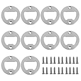 Tamaño y cantidad ---- Proporcionamos 10 piezas de abridor de botellas de plata, diámetro exterior de 40 mm, diámetro interior de 14 mm, paso del orificio del tornillo de 30 mm, el tamaño específico se muestra en la figura.