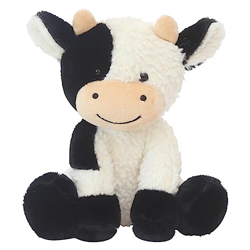 Trayosin Kuscheltier Kuh Plüschtier Super Weich Plüsch Niedliche Puppe Flauschiger Stofftier Kuh zum Spielen, Sammeln & Kuscheln für Jungen Mädchen (Stehend Kuh 30cm)