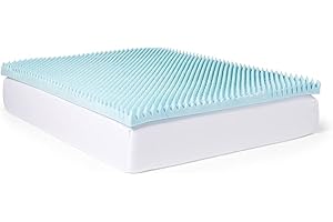 Slumber Solutions Textured 4-Inch Gel Memory Foam Mattress Topper King
