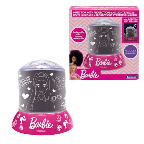 Veilleuse avec Projection Barbie Lexibook sons et lumières rose