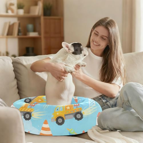 Lit antidérapant pour chat avec base stable et design voiture Taille M