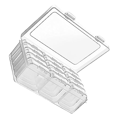 Hohopeti Multi-Grid Storage Box for Jewelry Small Organizer Box for Rings Earrings Necklaces Travel Size