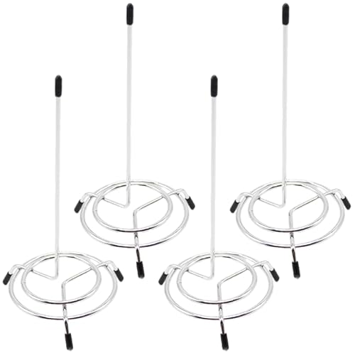 4 Pack Check Spindle Ticket Stabber Holder (Chrome), Receipt Spike Bill Fork Memo Holder