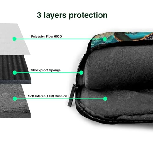 Maletín portátil impermeable de 14 pulgadas con asas miniatura 5