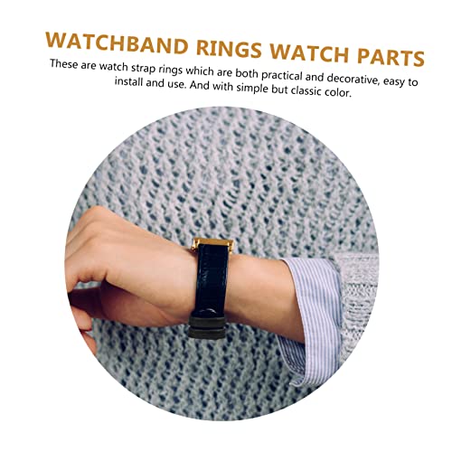 8pcs Replaceable Leather Watch Band Hoops Watch Strap Holders for Securely Retaining3