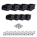 Triton Products LocBin (028-BK) Black Hanging Bin & BinClip Kits, (4) Small 5-3/8 In. L x 4-1/8 In. W x 3 In. H and (4) Medium 7-3/8 In. L x 4-1/8 In. W x 3 In. H, Model Number: (028-BK)