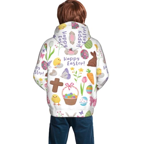 Happy Easter1 Kid Hoodies Boys Sweatshirts Girls Pullover with Pocket4