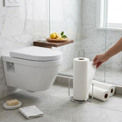 Metal Kağıt Havluluk ve Peçetelik Standı – Mutfak ve Banyo için Rulo Havlu Tutucu, Tezgah Üstü Kağıt Havlu ve Peçete Organizer - Görsel 5