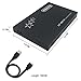 HWAYO 750GB External Hard Drive Portable 2.5'' Ultra Slim HDD Storage USB 3.0 for PC, Laptop, Mac, Chromebook, Xbox One (Black)