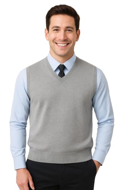 Mens Woolen V-Neck Sleeveless Sweaters for Winter wear-image-17